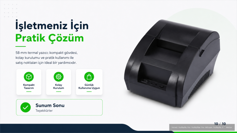 Adalar 58mm Usb Termal Makbuz Ve Adisyon Yazıcı - İstanbul