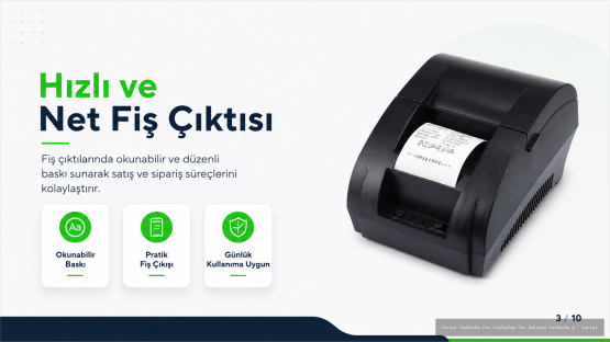 Kartal 58mm Usb Termal Makbuz Ve Adisyon Yazıcı - İstanbul